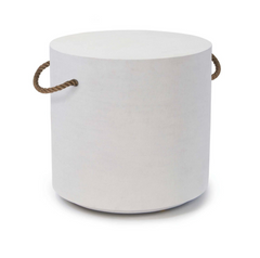 Aegean Round Side Table - White