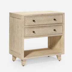 Augustine Nightstand - Bleached White (Two Sizes)