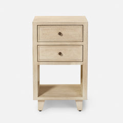 Augustine Nightstand - Bleached White (Two Sizes)