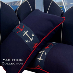 Nautical Anchor Pillow - Outdoor