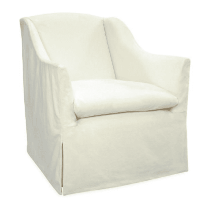 Annapolis Slipcovered Swivel Chair