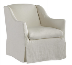 Annapolis Slipcovered Swivel Chair