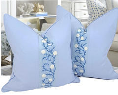 Ashoka Sky Blue Pillow