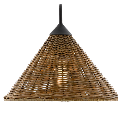 Brighton Rattan Swing Arm Sconce - Our Boat House