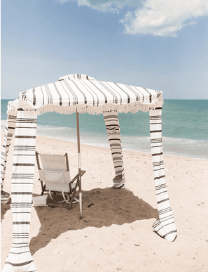 The Premium Beach Cabana - Vintage Black Stripe Beach 