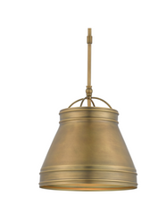 Cadley Island Pendant- Antique Brass