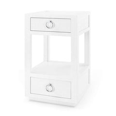 Chelsea 2-Drawer Side Table - White Side Table 