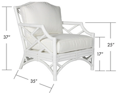 Coastal Chippendale Chair - Customizable