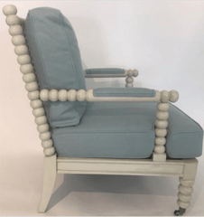 Martinique Spindle Chair - Multiple Finishes and Fabrics Accent Chair 