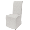 Coastal Vintage Stripe Slipcovered Dining Chair s/2