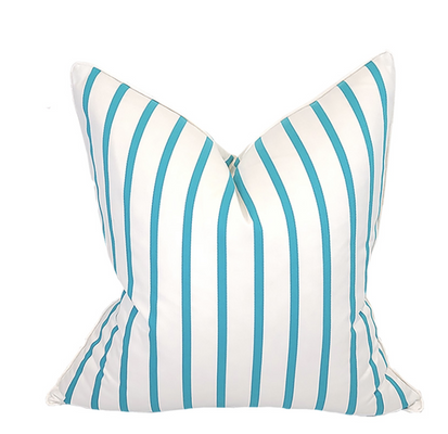 South Beach Caribbean Cricket Stripe Pillow
