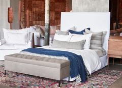 Croatia Slipcovered Tall Bed - Queen