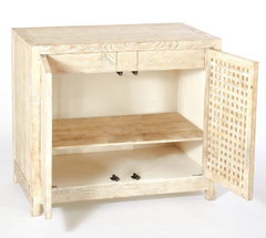 Denby Driftwood Lattice Two-Door Cabinet