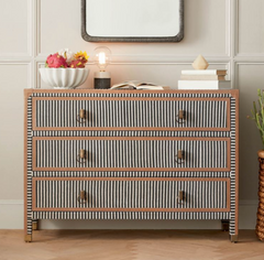 Denby Striped Canvas Dresser - Small