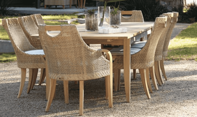 Eastern Shores Teak Outdoor Dining Extension Table