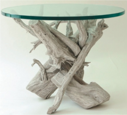 Hampton Driftwood Side Table - Round or Square
