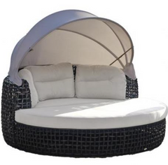 Dune Road Day Bed w/Canopy & Canvas Cushion