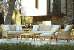 Eastern Shores Woven & Teak Outdoor Sofa