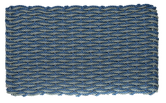 Rope Doormat - Federal Blue & Bluestone Wave