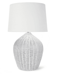 Georgian Table Lamp - White