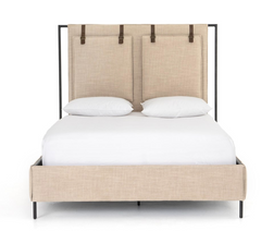 Grove Park Upholstered  Bed - Two Fabrics