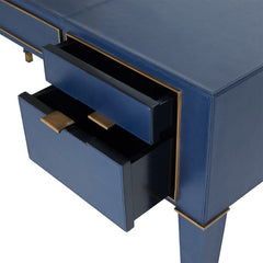 Henri Leather Desk - Two Colors