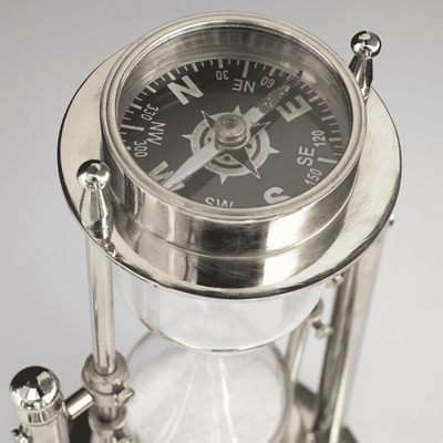 Sands of Time Nickel Hour Glass - Our Boat House