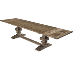 Large Recycled Wood Dining Extension Table Dining Table 