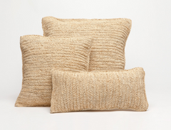 Lulu Raffia Pillows - Set of Two