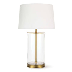 Magelian Glass Table Lamp - Brass