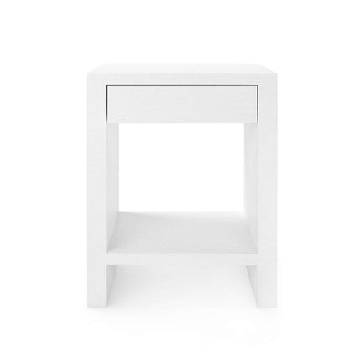 Montecito 1-Drawer Side Table - White Side Table 