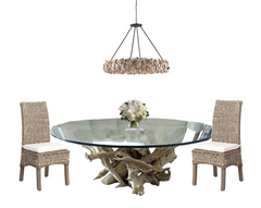 Hampton Driftwood Dining Table Base to accommodate an Oval/Race Track Top - Various Sizes