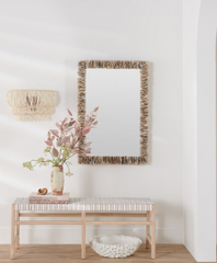 Montego Stacked Oyster Shell Mirror