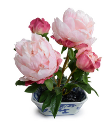Pink Peony Cutting in Porcelain