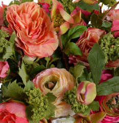Mixed Coral Flower Arrangement - Two Sizes