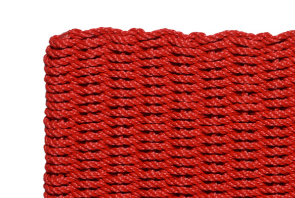 Rope Doormat - True Red Solid