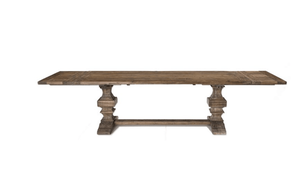 Remington Large Extension Recycled Wood Dining Table - Dark Honey