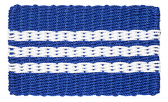 Rope Doormat - Blue & White Farmhouse Stripe