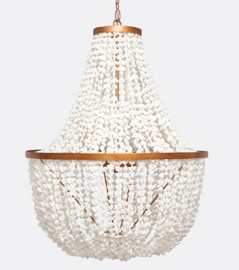 Pure White Shell Chandelier Chandelier 