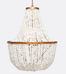 Sadie White Shell Chandelier - Two Finishes