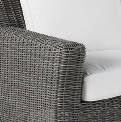 Malibu Outdoor Wicker Chair - Slate Gray