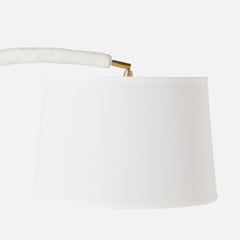 Shona Arc White Floor Lamp