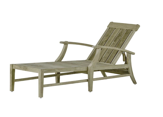 Cape Cod  Chaise Lounge - Oyster Teak