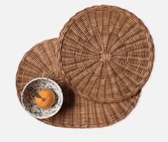 Tisbury Rattan Placemat s/4 - Round or Oval