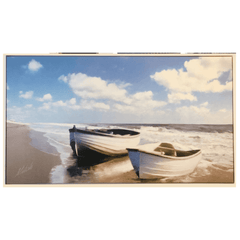 Two Boats Framed Art 