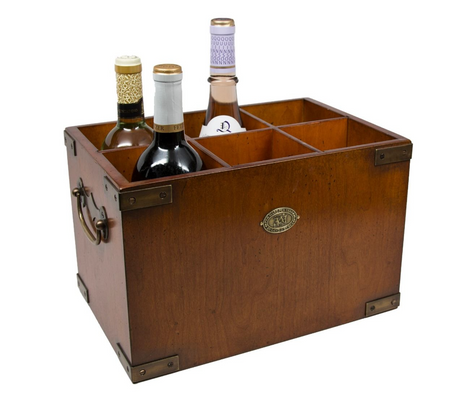 Wood Six-In-One Wine Crate